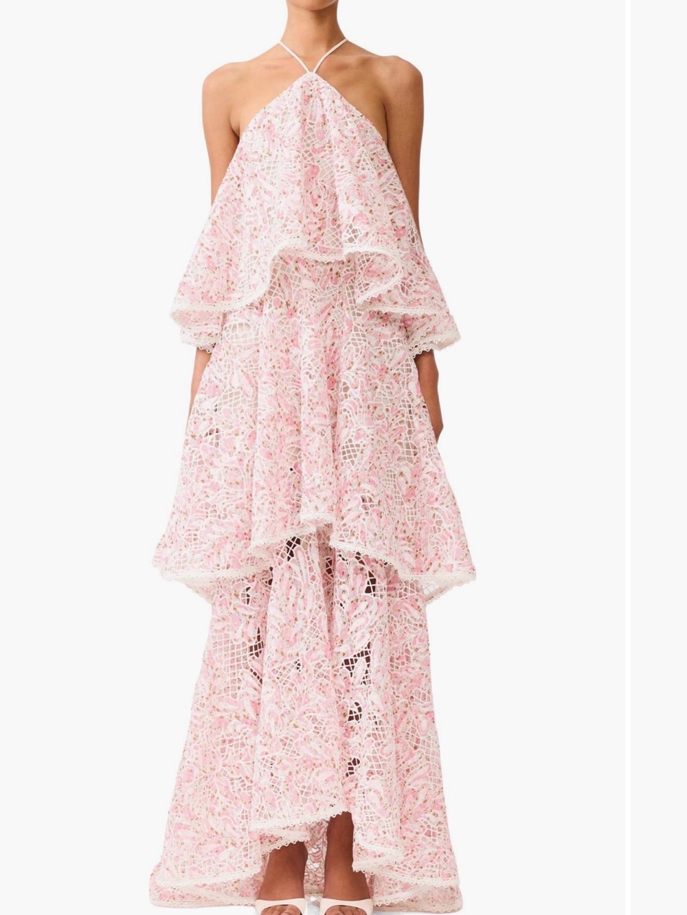 Elliatt Valencia Floral Tiered Gown - Picture 1 of 7